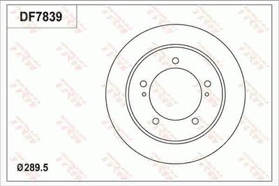 Brake Disc TRW DF7839