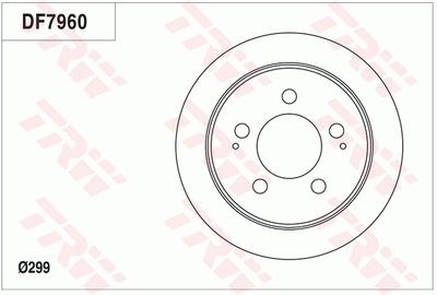 Brake Disc TRW DF7960