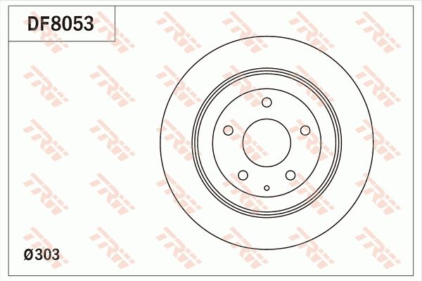 TRW DF8053 Brake Disc