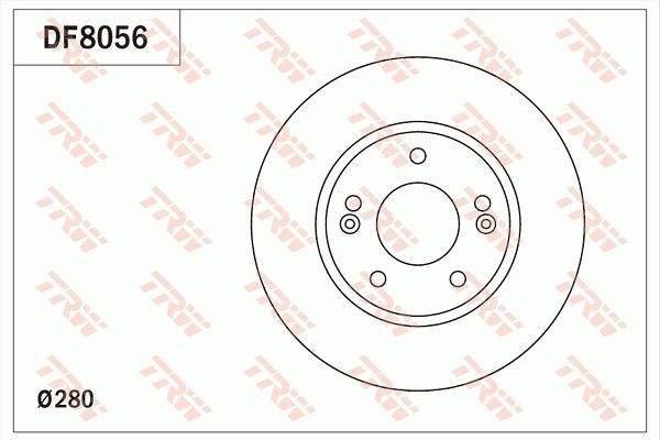 TRW DF8056 Brake Disc