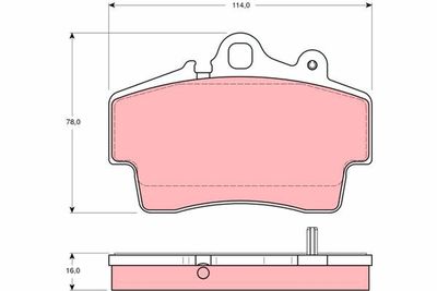 Brake Pad Set, disc brake TRW GDB1394
