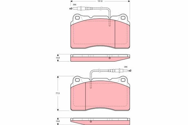 TRW GDB1431 Brake Pad Set, disc brake