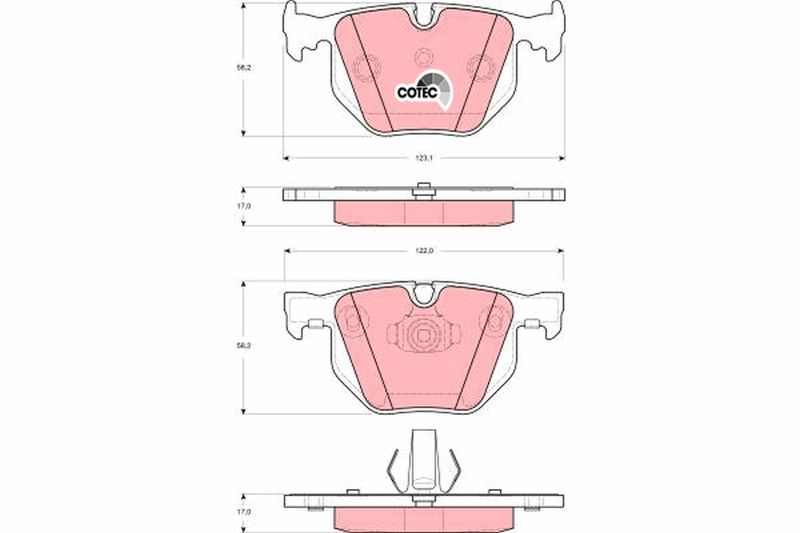 TRW GDB1499 Brake Pad Set, disc brake