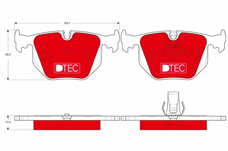 TRW GDB1530DTE Brake Pad Set, disc brake