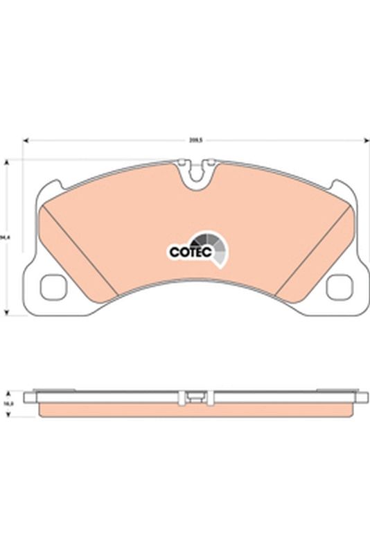 TRW GDB1774 Brake Pad Set, disc brake