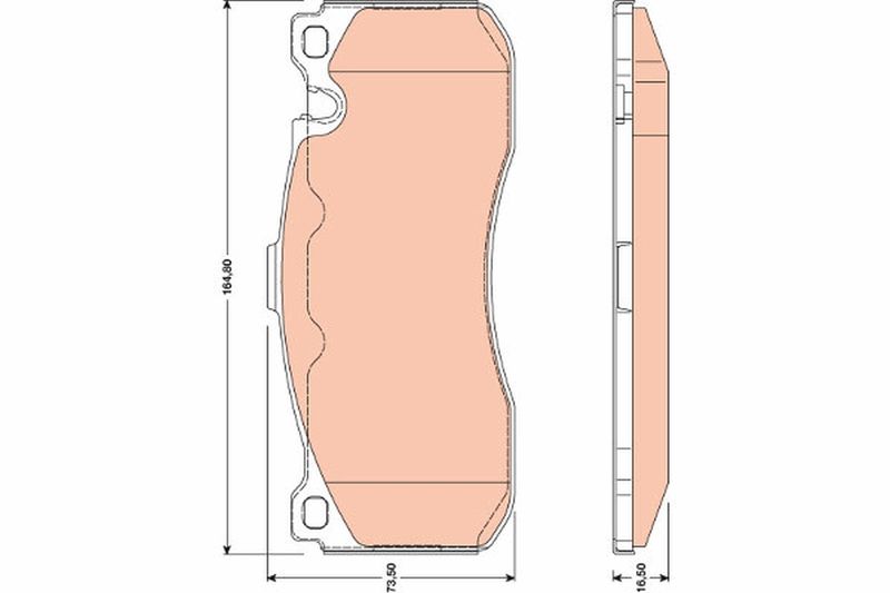 TRW GDB1802 Brake Pad Set, disc brake