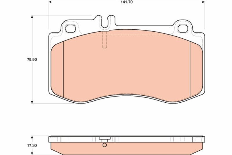 TRW GDB1822 Brake Pad Set, disc brake