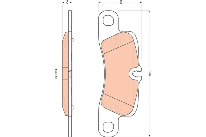 TRW GDB1839 Brake Pad Set, disc brake