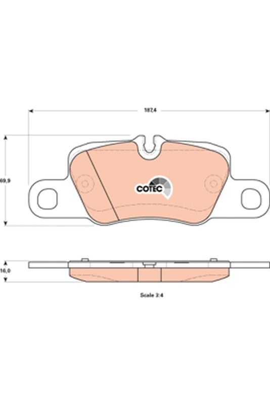 TRW GDB1849 Brake Pad Set, disc brake