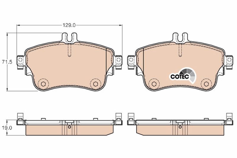 TRW GDB1933 Brake Pad Set, disc brake