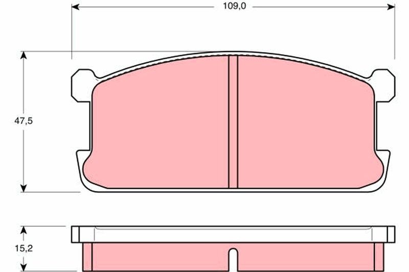 TRW GDB194 Brake Pad Set, disc brake