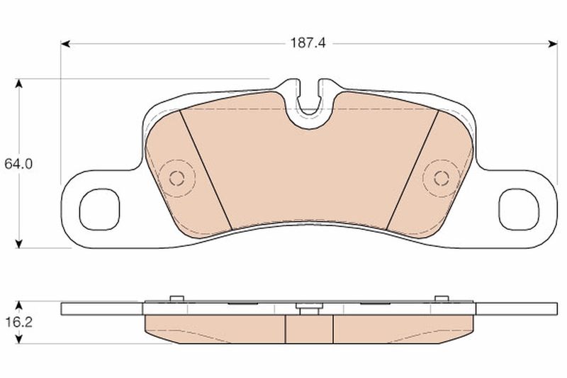 TRW GDB1962 Brake Pad Set, disc brake