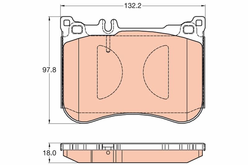 TRW GDB2019 Brake Pad Set, disc brake