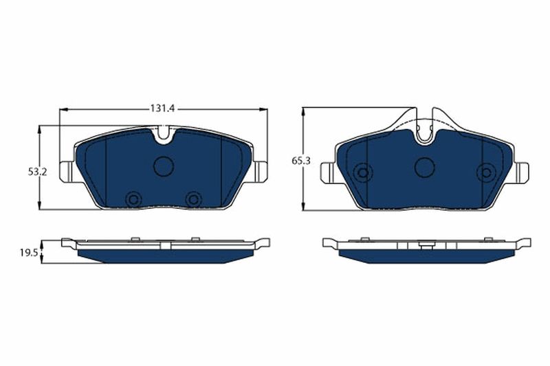 TRW GDB2038BTE Brake Pad Set, disc brake
