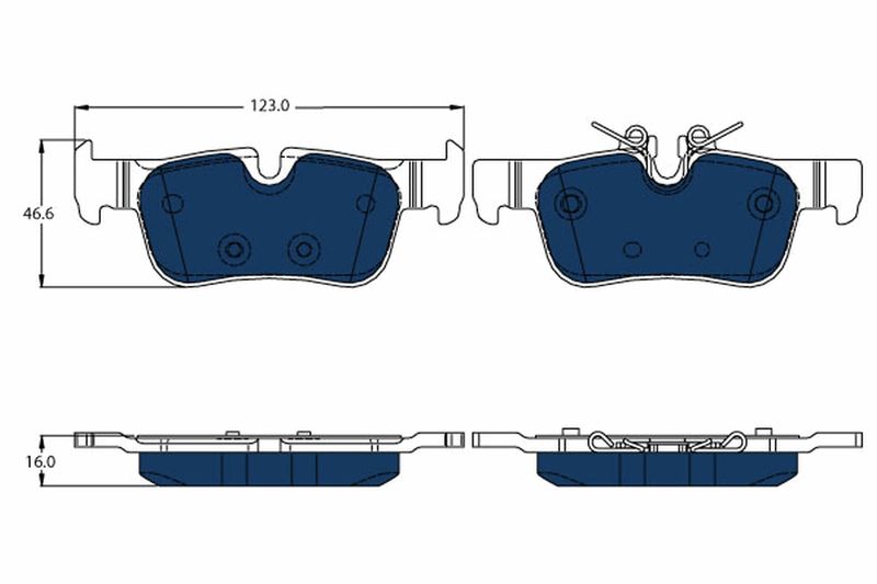TRW GDB2063BTE Brake Pad Set, disc brake