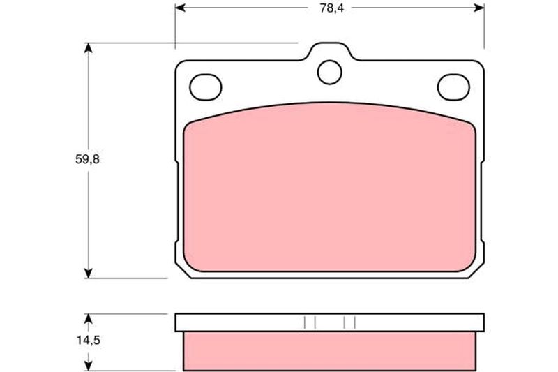 TRW GDB295 Brake Pad Set, disc brake