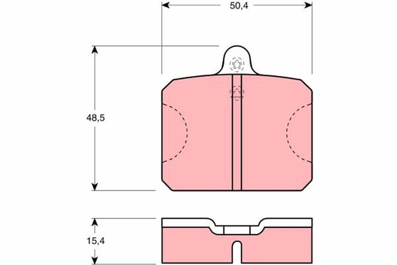 TRW GDB300 Brake Pad Set, disc brake