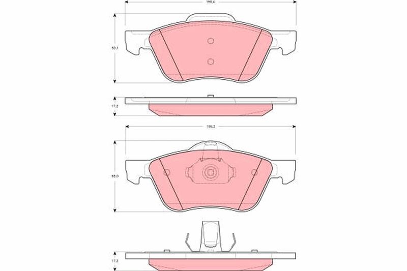 TRW GDB3272 Brake Pad Set, disc brake