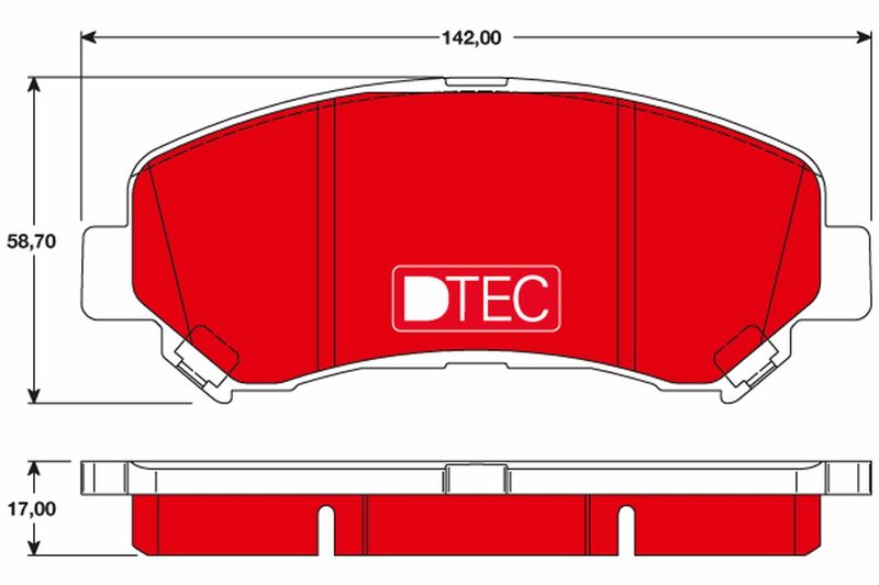 TRW GDB3467DTE Brake Pad Set, disc brake