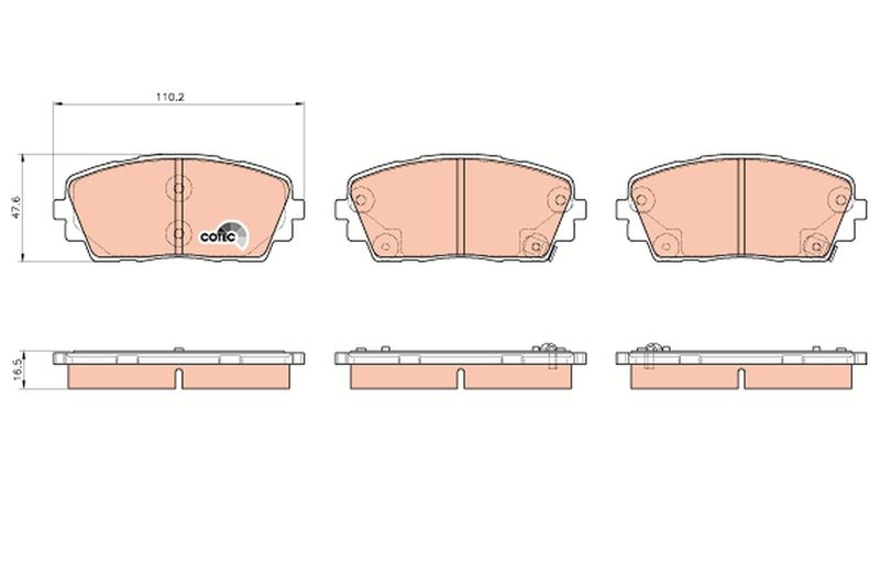 TRW GDB3535 Brake Pad Set, disc brake