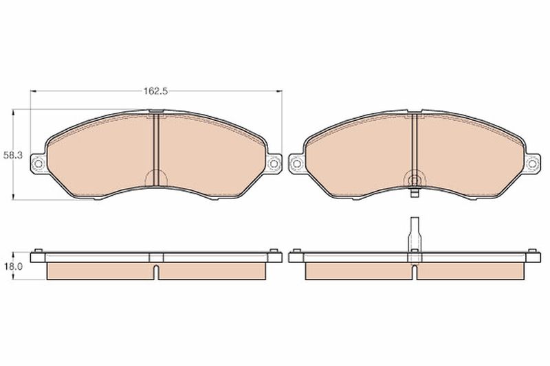 TRW GDB3564 Brake Pad Set, disc brake