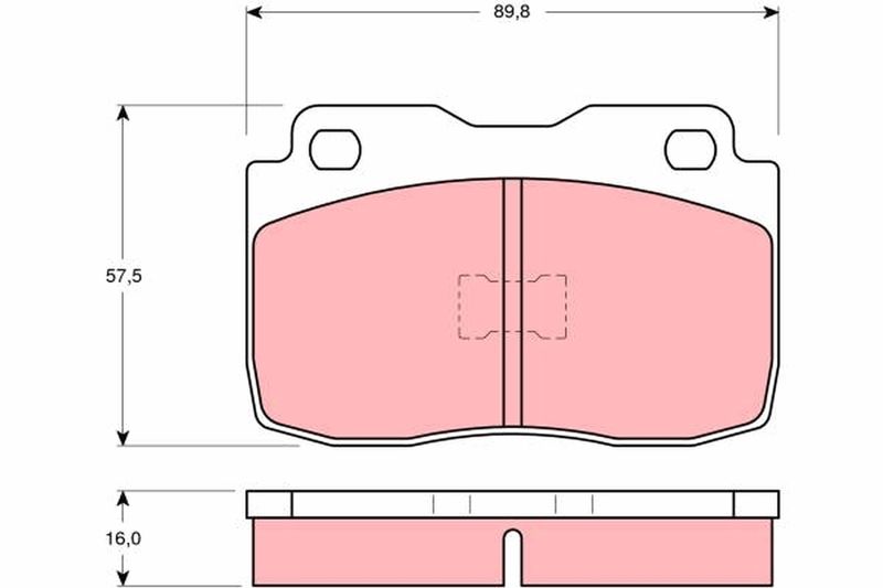 TRW GDB359 Brake Pad Set, disc brake