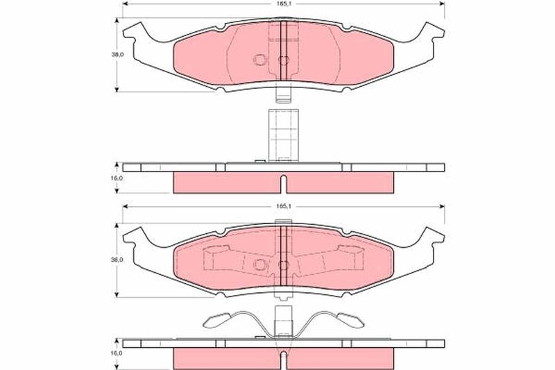 TRW GDB4006 Brake Pad Set, disc brake