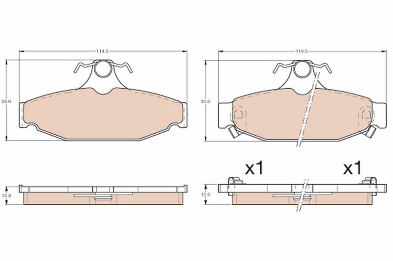 TRW GDB4089 Brake Pad Set, disc brake