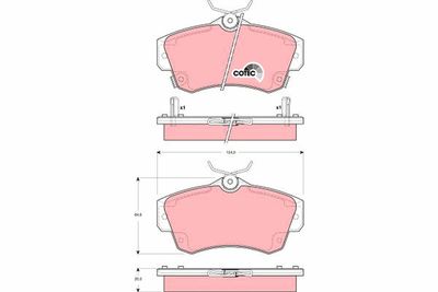 Brake Pad Set, disc brake TRW GDB4118