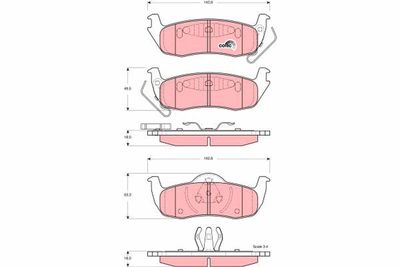 Brake Pad Set, disc brake TRW GDB4137