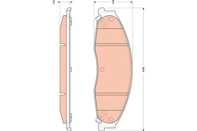 Brake Pad Set, disc brake TRW GDB4601
