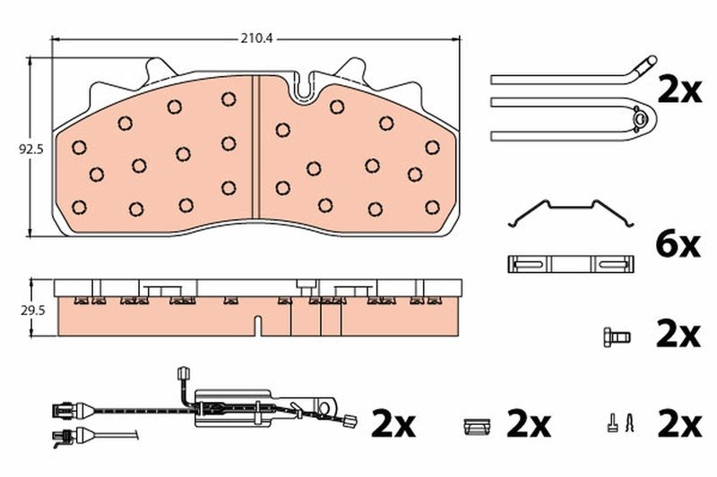 TRW GDB5095 Brake Pad Set, disc brake