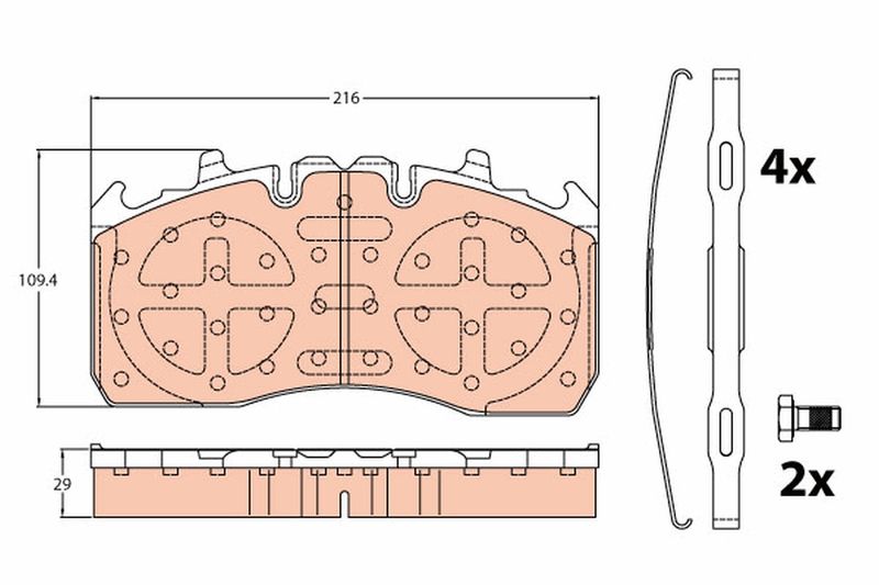 TRW GDB5112 Brake Pad Set, disc brake