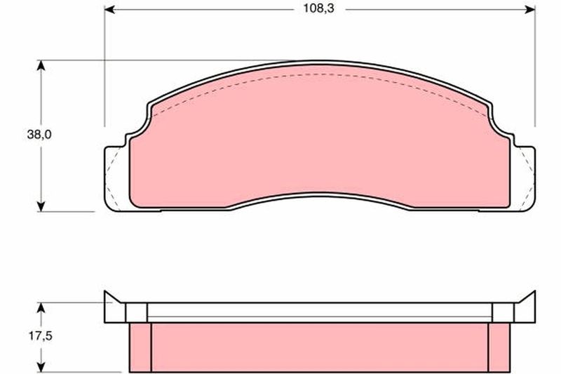 TRW GDB624 Brake Pad Set, disc brake