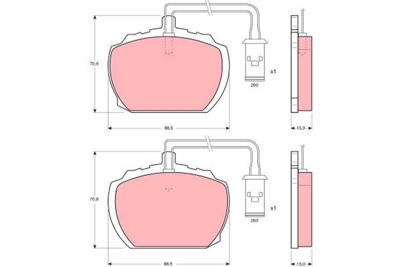 TRW GDB783 Brake Pad Set, disc brake