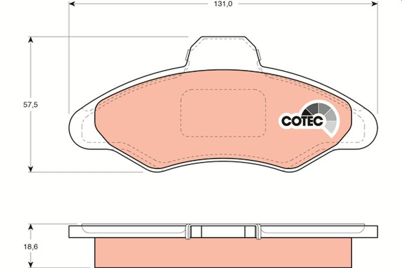 TRW GDB897 Brake Pad Set, disc brake