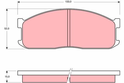 Brake Pad Set, disc brake TRW GDB983