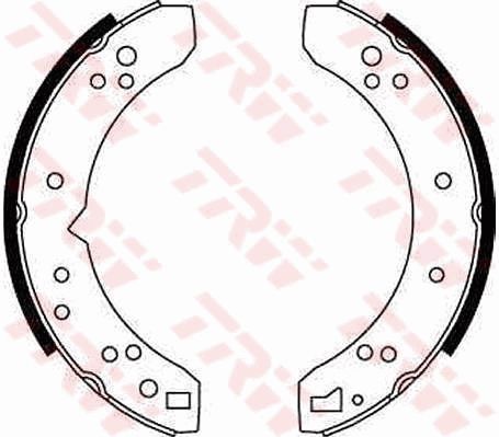 TRW GS6070 Brake Shoe Set