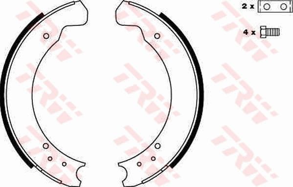 TRW GS6075 Brake Shoe Set