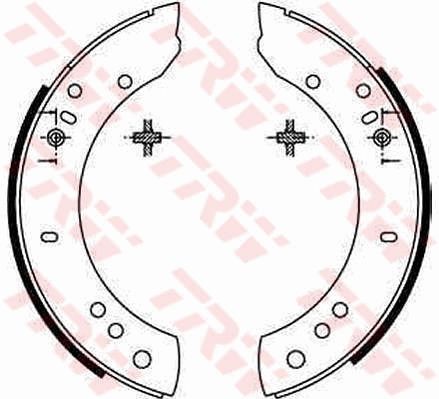 TRW GS6082 Brake Shoe Set