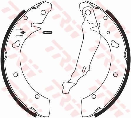 TRW GS8640 Brake Shoe Set