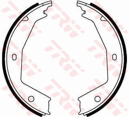 TRW GS8668 Brake Shoe Set, parking brake