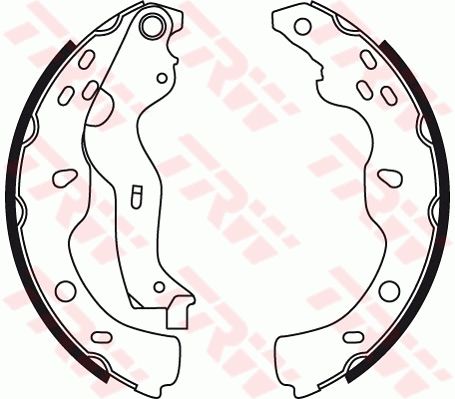 TRW GS8743 Brake Shoe Set