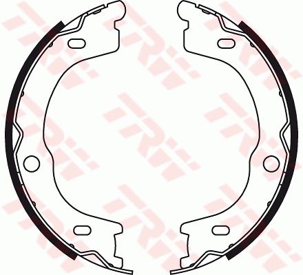 TRW GS8784 Brake Shoe Set, parking brake