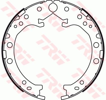 TRW GS8789 Brake Shoe Set, parking brake