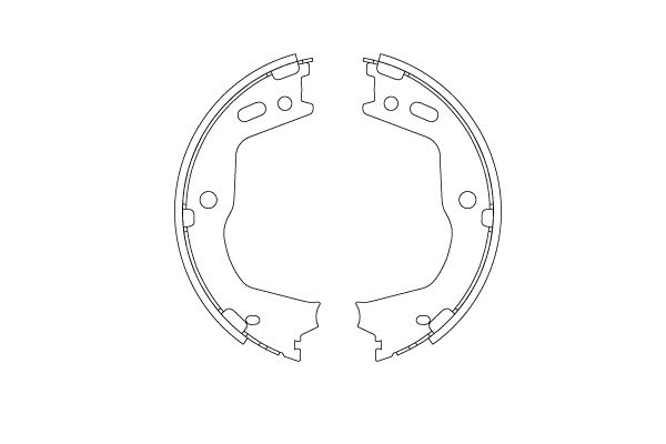 TRW GS8803 Brake Shoe Set, parking brake
