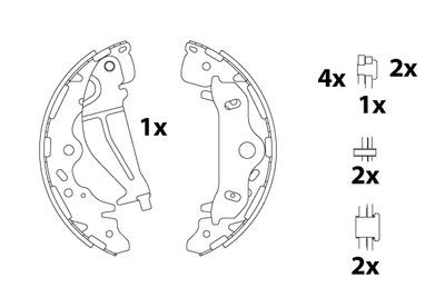 Brake Shoe Set TRW GS8820