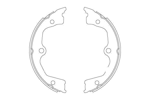 TRW GS8821 Brake Shoe Set, parking brake