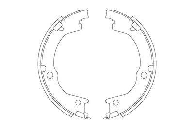 Brake Shoe Set, parking brake TRW GS8829