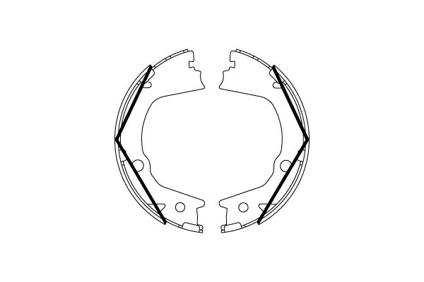 TRW GS8859 Brake Shoe Set, parking brake